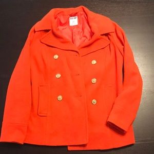 Old Navy Red Pea Coat